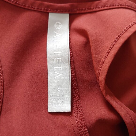 ATHLETA Womens Presidio Dress Terracotta Featherweight Travel Lagom S - Picture 13 of 15